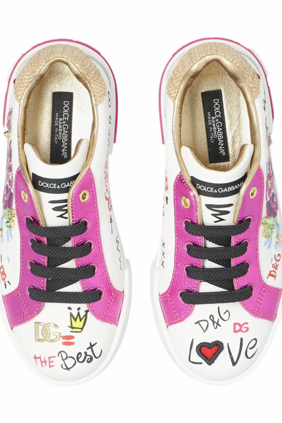 Dolce & Gabbana Kids BIAŁY Buty sportowe