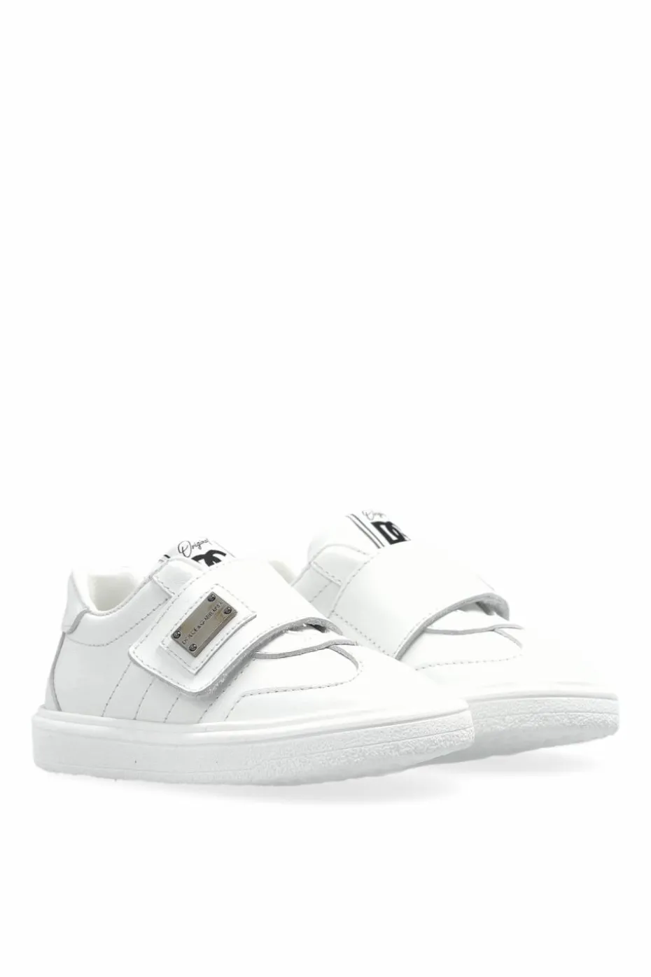 Dolce & Gabbana Kids BIAŁY Buty sportowe z aplikacją