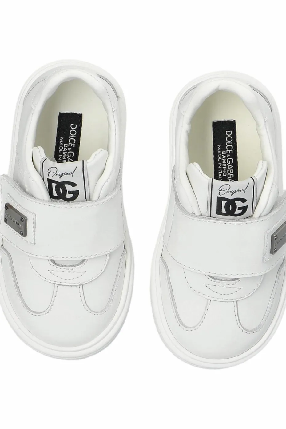 Dolce & Gabbana Kids BIAŁY Buty sportowe z aplikacją
