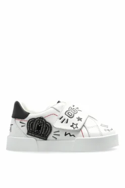 Dolce & Gabbana Kids BIAŁY Buty sportowe z aplikacją