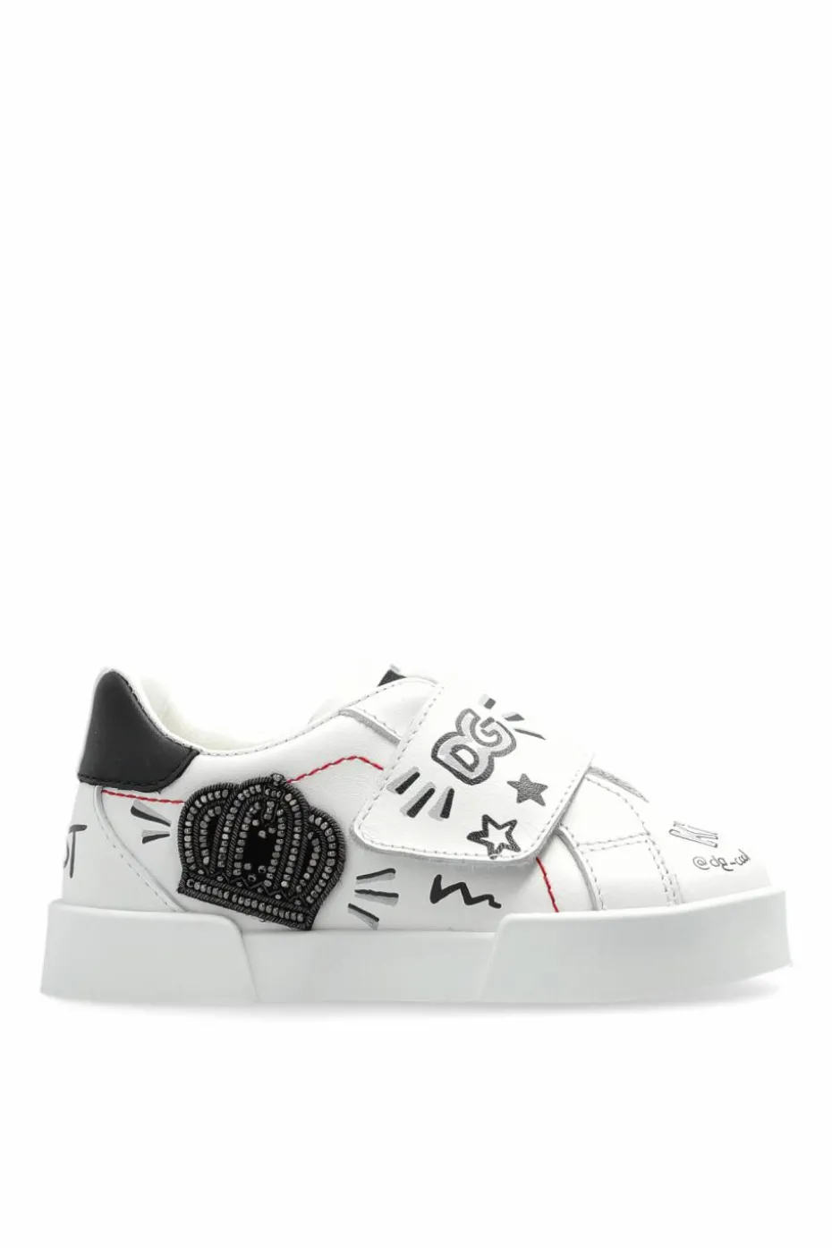 Dolce & Gabbana Kids BIAŁY Buty sportowe z aplikacją