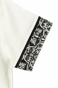 Dolce & Gabbana Kids BIAŁY T-shirt z logo
