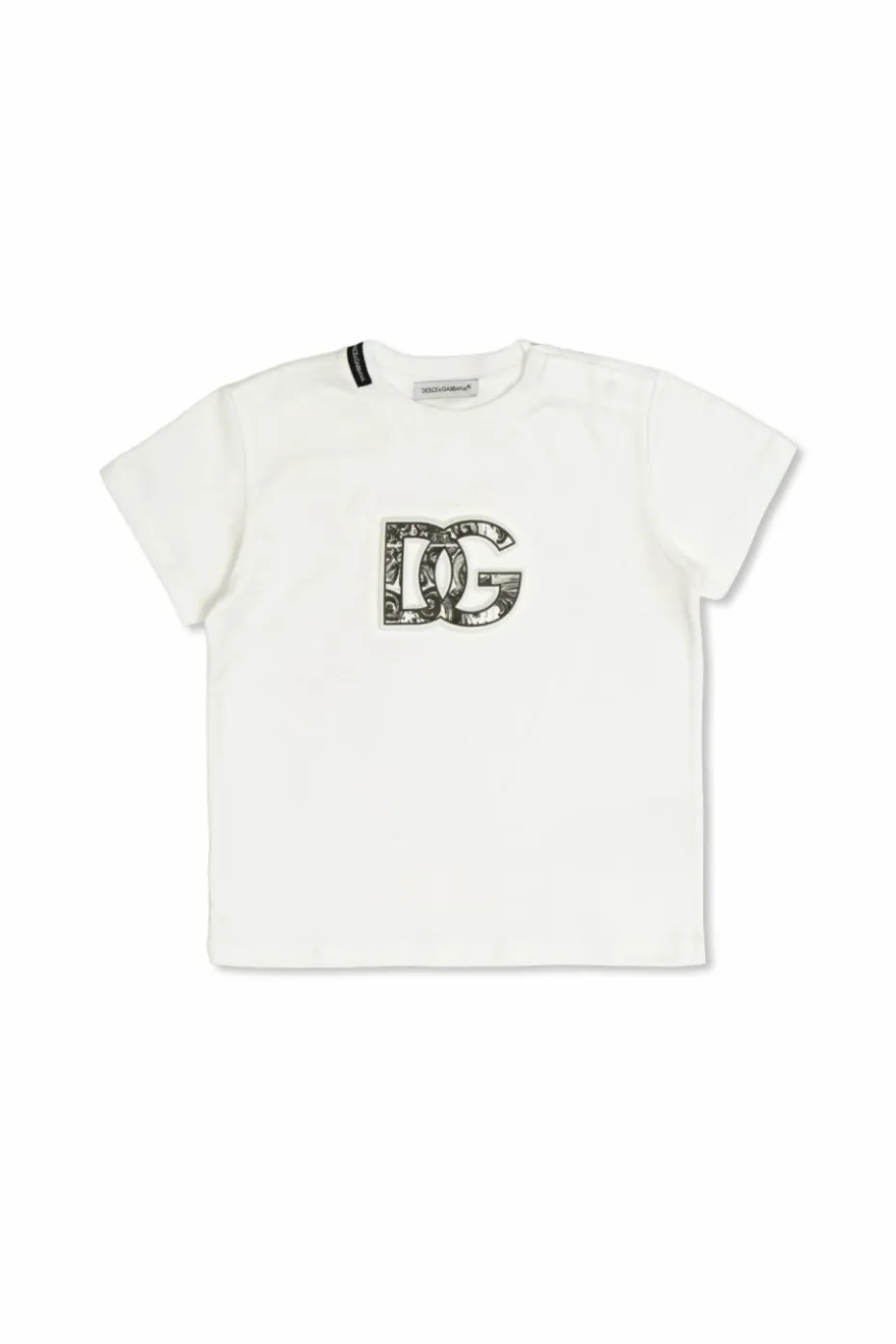 Dolce & Gabbana Kids BIAŁY T-shrt z logo