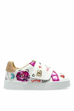 Dolce & Gabbana Kids BIAŁY Buty sportowe z logo