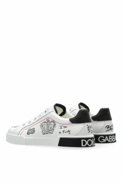 Dolce & Gabbana Kids BIAŁY Buty sportowe z aplikacją