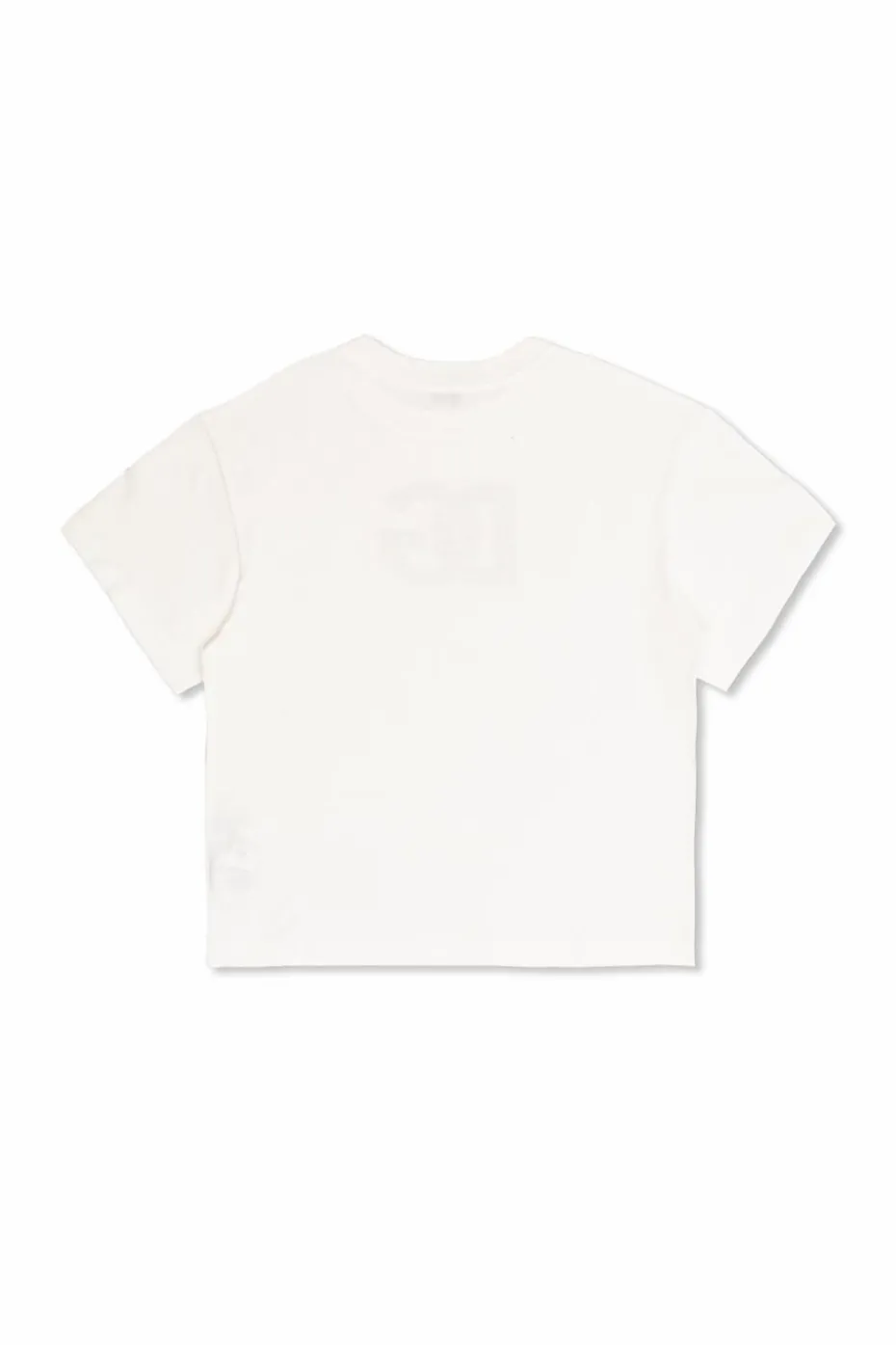 Dolce & Gabbana Kids BIAŁY T-shirt z cekinowym logo