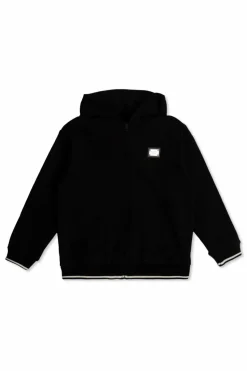 Dolce & Gabbana Kids CZARNY Bluza z kapturem