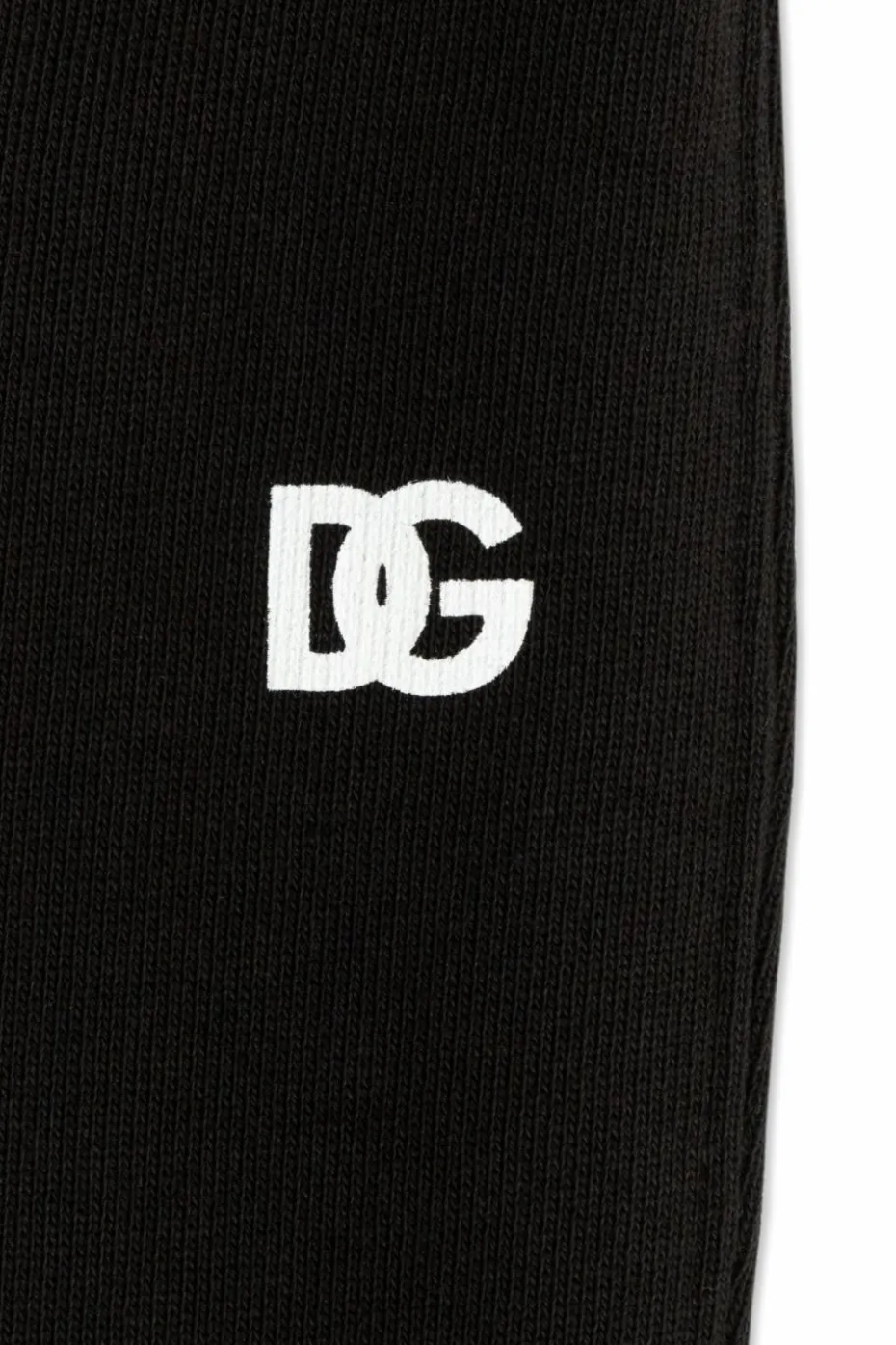 Dolce & Gabbana Kids CZARNY Spodnie dresowe z logo