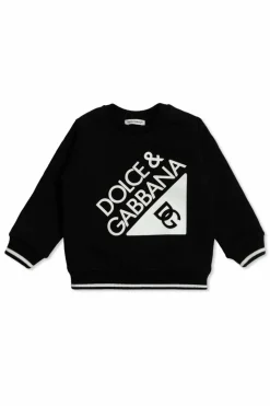 Dolce & Gabbana Kids CZARNY Bluza z logo