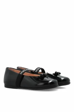 Dolce & Gabbana Kids CZARNY Baleriny z logo
