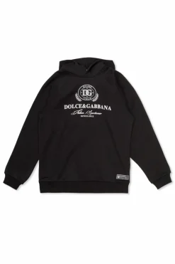 Dolce & Gabbana Kids CZARNY Bluza z logo