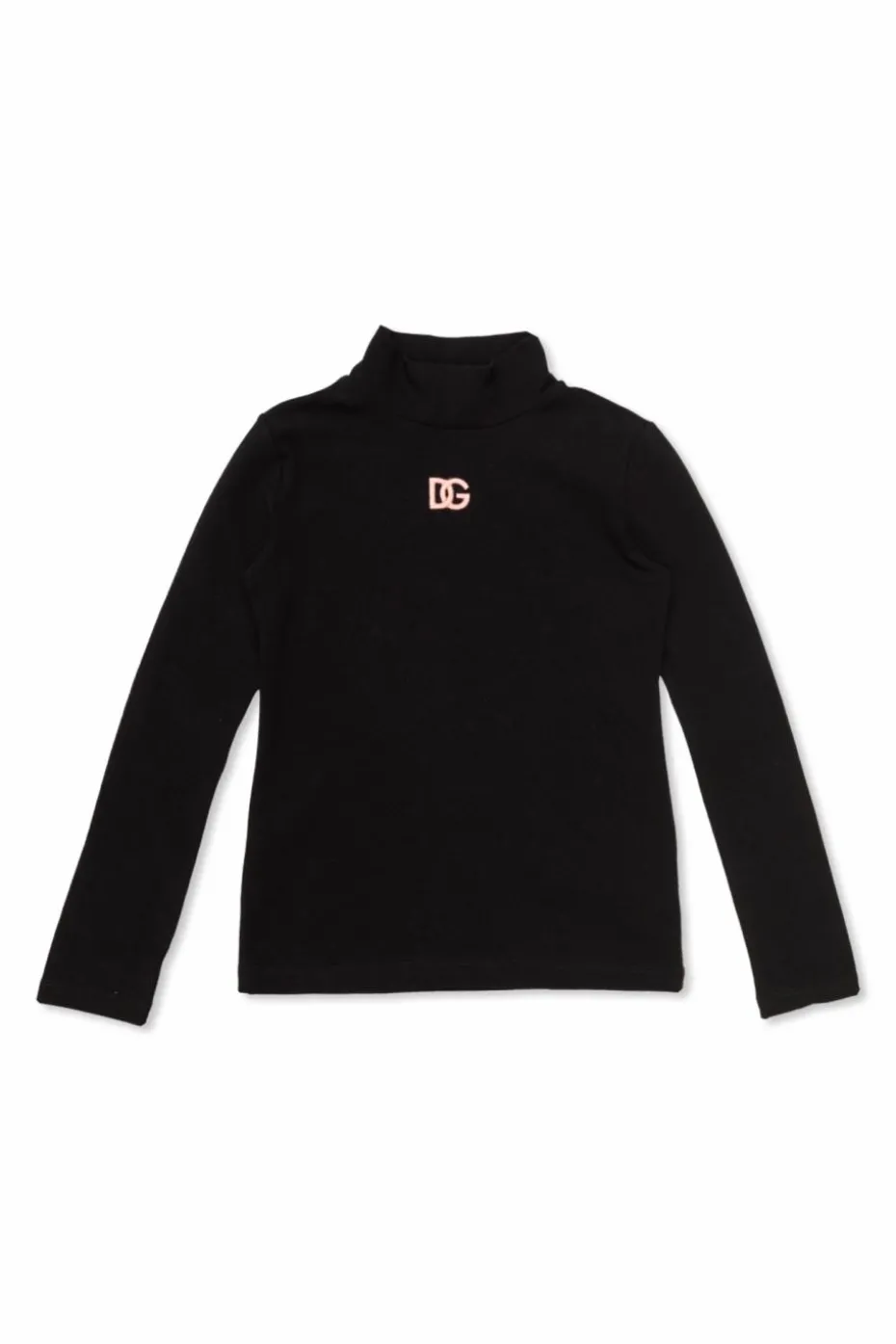 Dolce & Gabbana Kids CZARNY Bawełniany golf