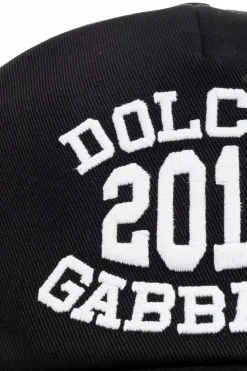 Dolce & Gabbana Kids CZARNY Czapka z logo