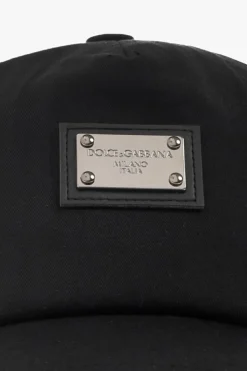 Dolce & Gabbana Kids CZARNY Czapka z daszkiem z logo