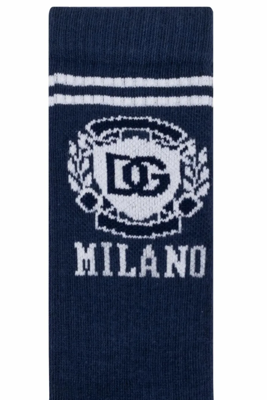 Dolce & Gabbana Kids GRANATOWY Bawełniane skarpety