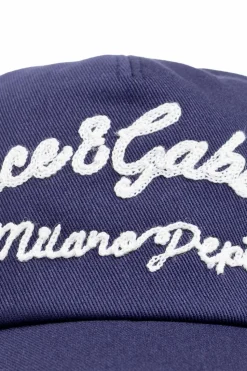 Dolce & Gabbana Kids GRANATOWY Czapka z daszkiem