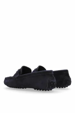 Dolce & Gabbana Kids GRANATOWY Zamszowe mokasyny