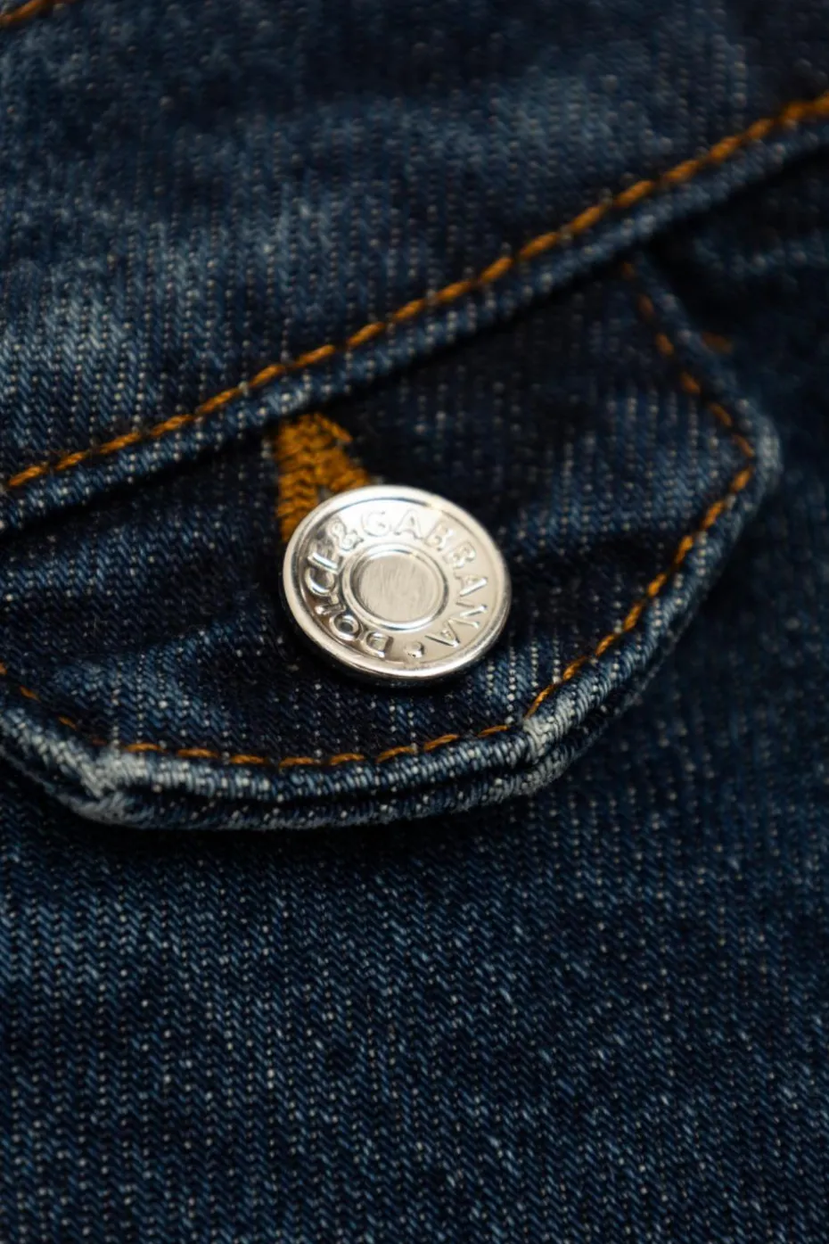 Dolce & Gabbana Kids GRANATOWY Jeansy z logo