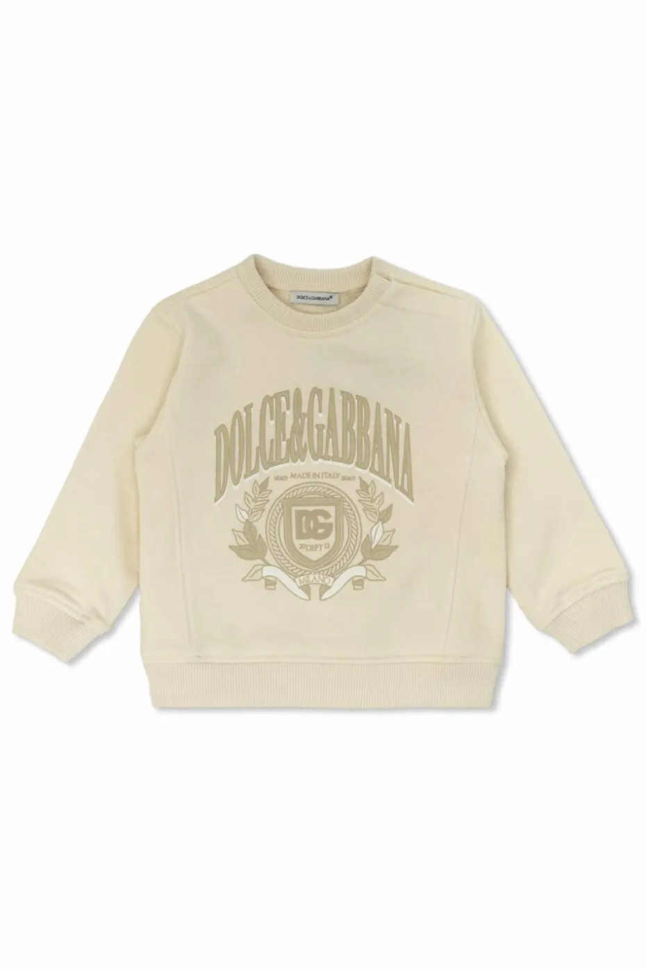 Dolce & Gabbana Kids kremowy Bluza z nadrukiem