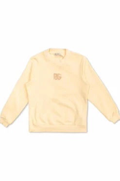 Dolce & Gabbana Kids RÓŻOWY Bluza z logo