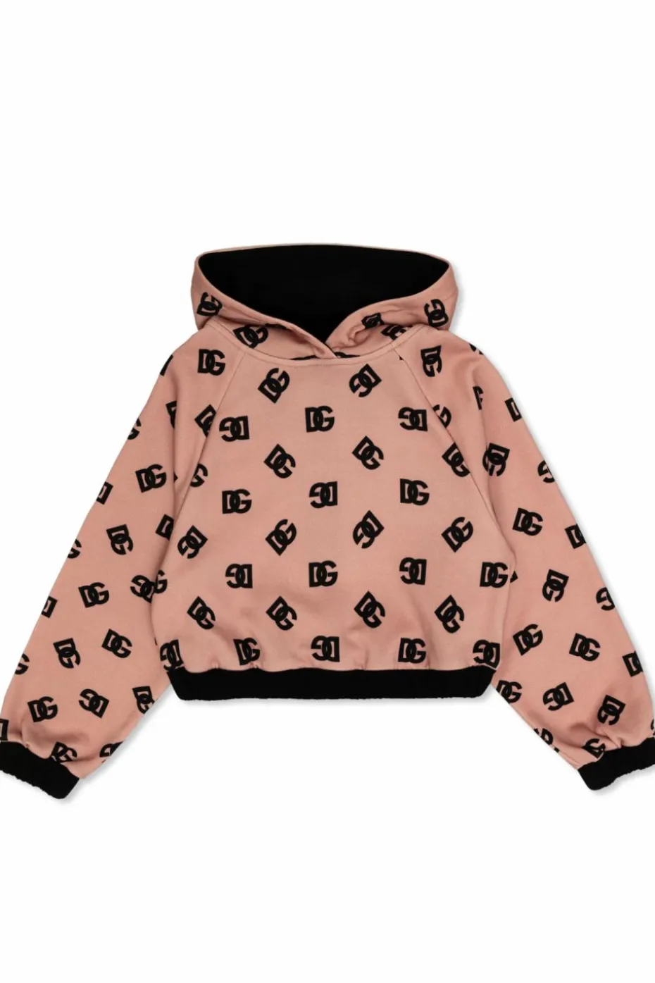 Dolce & Gabbana Kids RÓŻOWY Bluza z monogramem