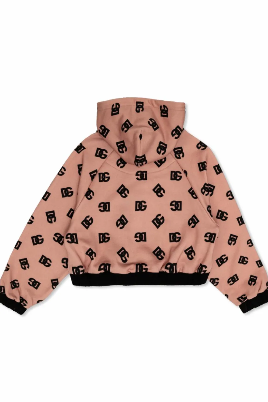 Dolce & Gabbana Kids RÓŻOWY Bluza z monogramem
