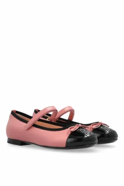 Dolce & Gabbana Kids RÓŻOWY Baleriny z logo