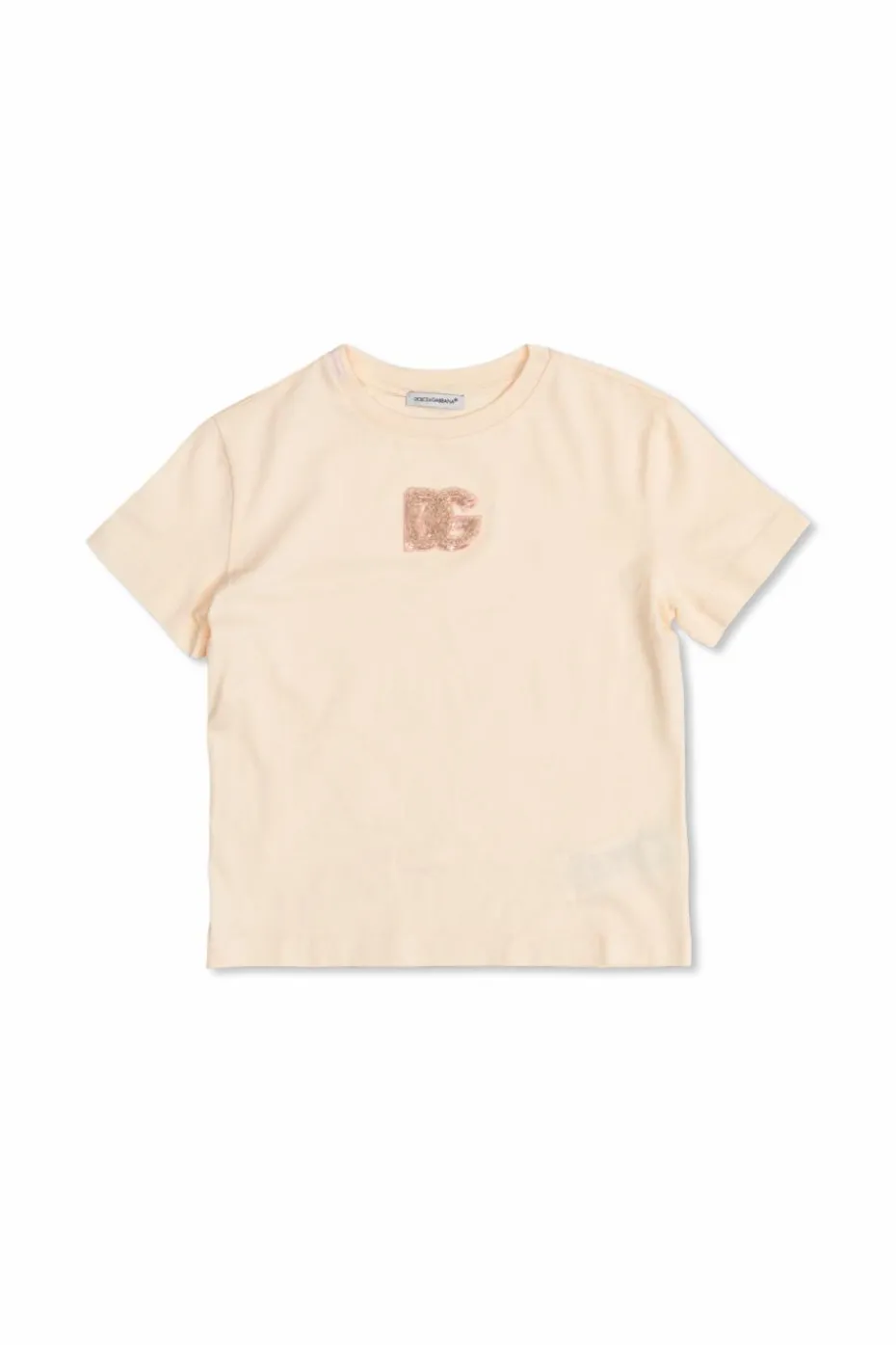 Dolce & Gabbana Kids RÓŻOWY T-shirt z logo