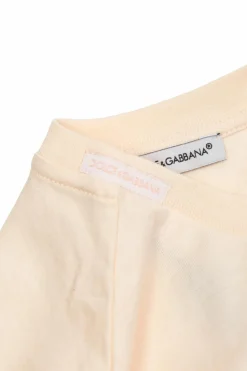 Dolce & Gabbana Kids RÓŻOWY T-shirt z logo
