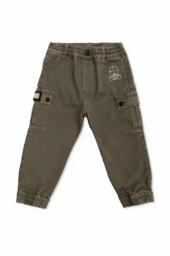 Dolce & Gabbana Kids SZARY Spodnie z logo