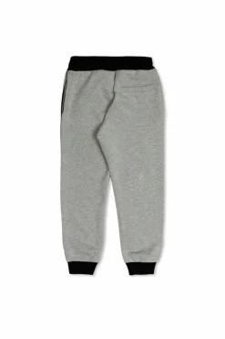 Dolce & Gabbana Kids SZARY Spodnie dresowe z wyszytym logo