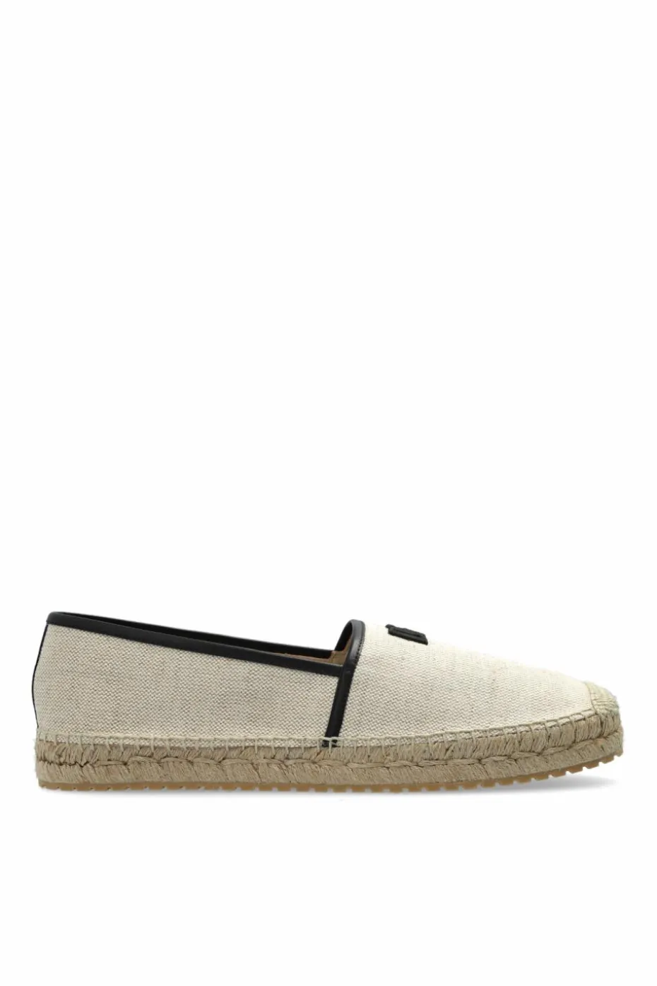 Dolce & Gabbana kremowy Espadryle z wyszytym logo