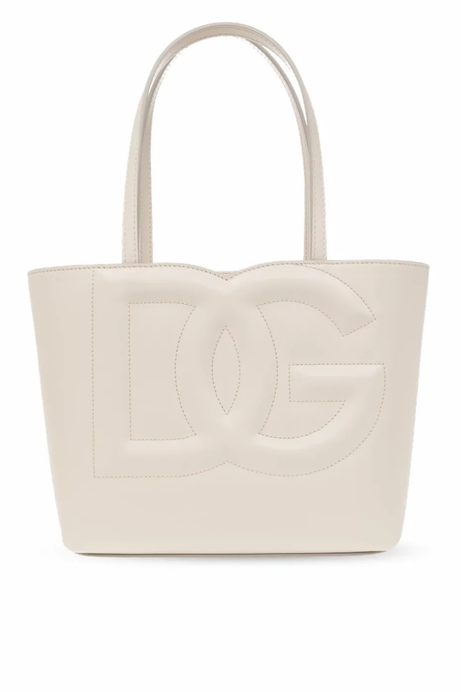 Dolce & Gabbana kremowy Torba typu ‘shopper’ z logo