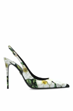 Dolce & Gabbana MULTIKOLOR Buty na obcasie z motywem kwiatowym