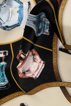 Dolce & Gabbana MULTIKOLOR Jedwabna chusta z nadrukiem