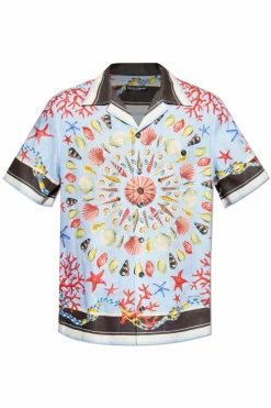 Dolce & Gabbana MULTIKOLOR Koszula z motywem muszli