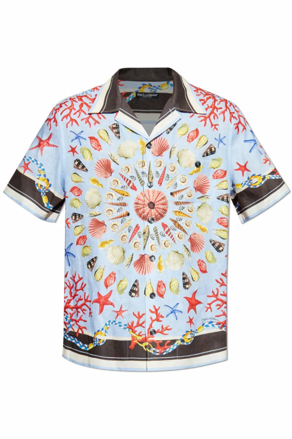 Dolce & Gabbana MULTIKOLOR Koszula z motywem muszli