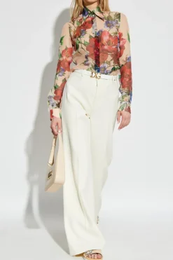 Dolce & Gabbana MULTIKOLOR Jedwabna koszula