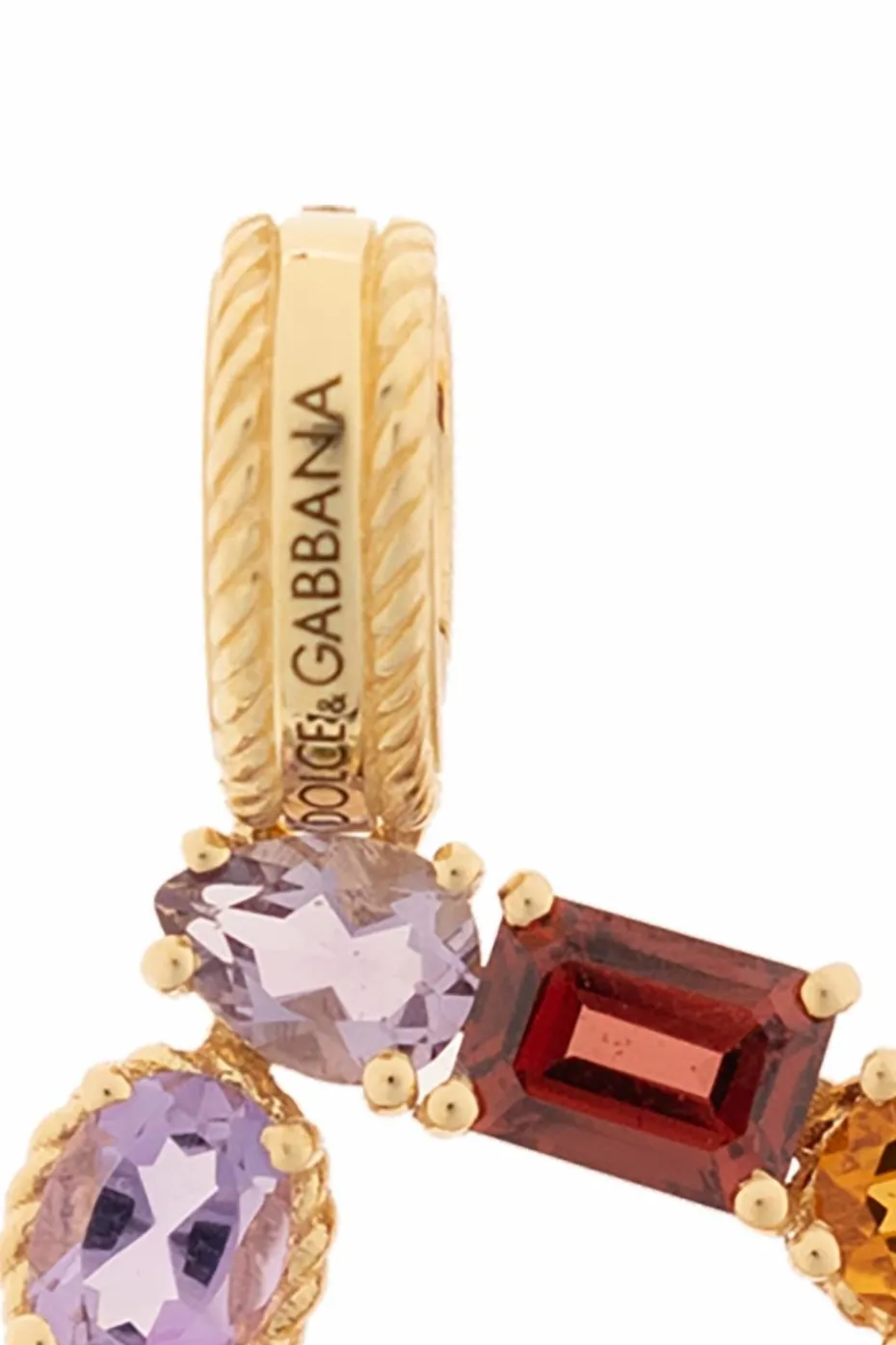 Dolce & Gabbana MULTIKOLOR Zawieszka z kamieniami szlachetnymi