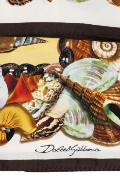 Dolce & Gabbana MULTIKOLOR Jedwabna chusta z nadrukiem