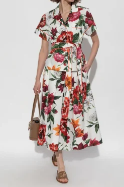Dolce & Gabbana MULTIKOLOR Koszula z motywem kwiatowym