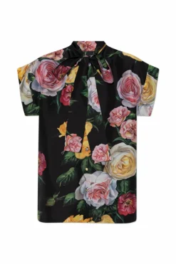 Dolce & Gabbana MULTIKOLOR Koszula z motywem kwiatowym