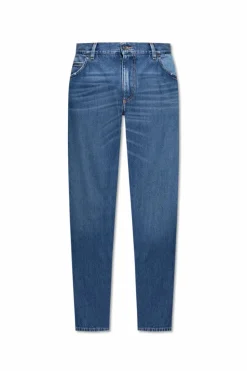 Dolce & Gabbana NIEBIESKI Jeansy z efektem `vintage`