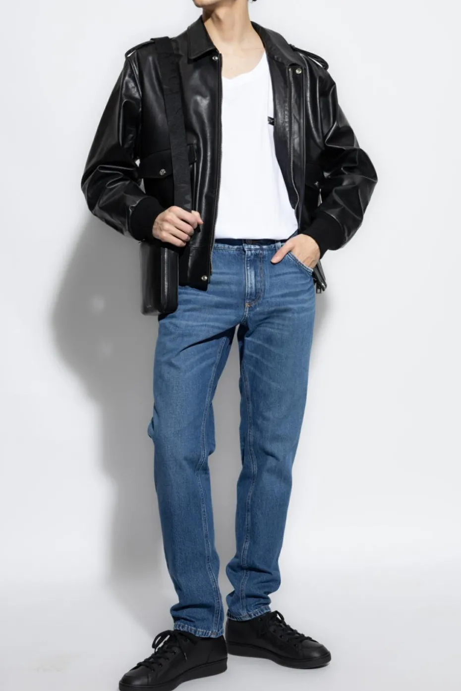 Dolce & Gabbana NIEBIESKI Jeansy z efektem `vintage`