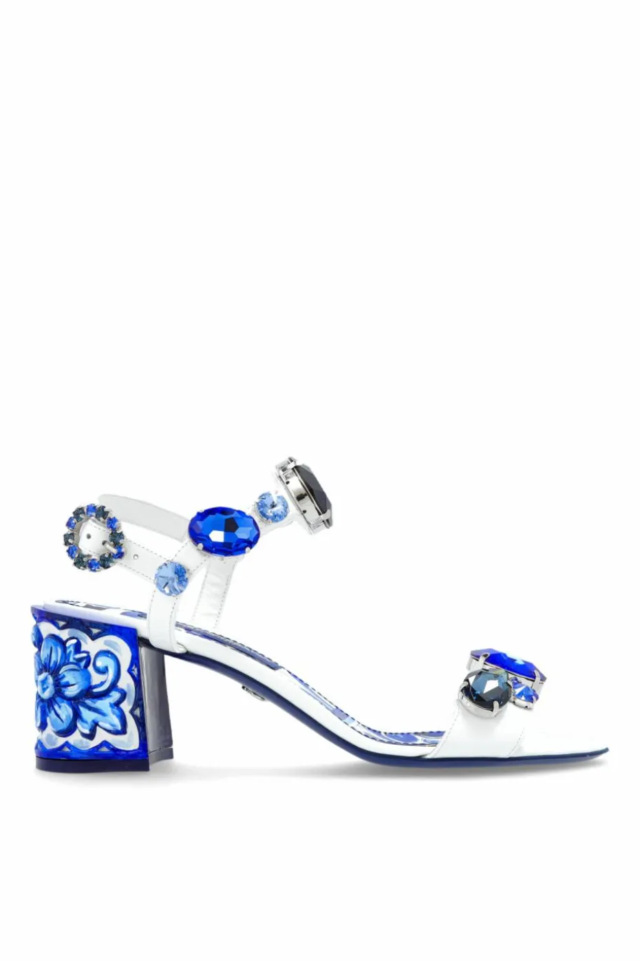 Dolce & Gabbana NIEBIESKI Sandały na obcasie