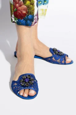 Dolce & Gabbana NIEBIESKI Klapki `Bianca`