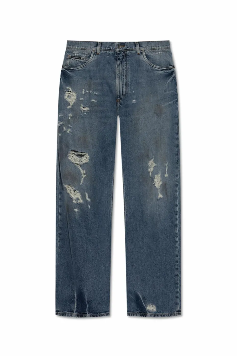 Dolce & Gabbana NIEBIESKI Jeansy z efektem `vintage`