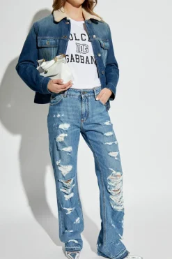 Dolce & Gabbana NIEBIESKI Kurtka jeansowa