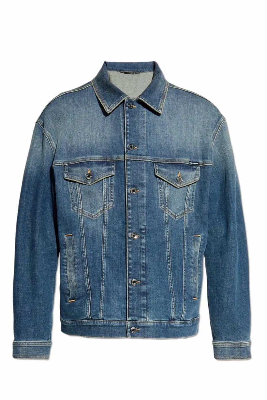Dolce & Gabbana NIEBIESKI Jeansowa kurtka