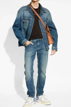 Dolce & Gabbana NIEBIESKI Jeansowa kurtka